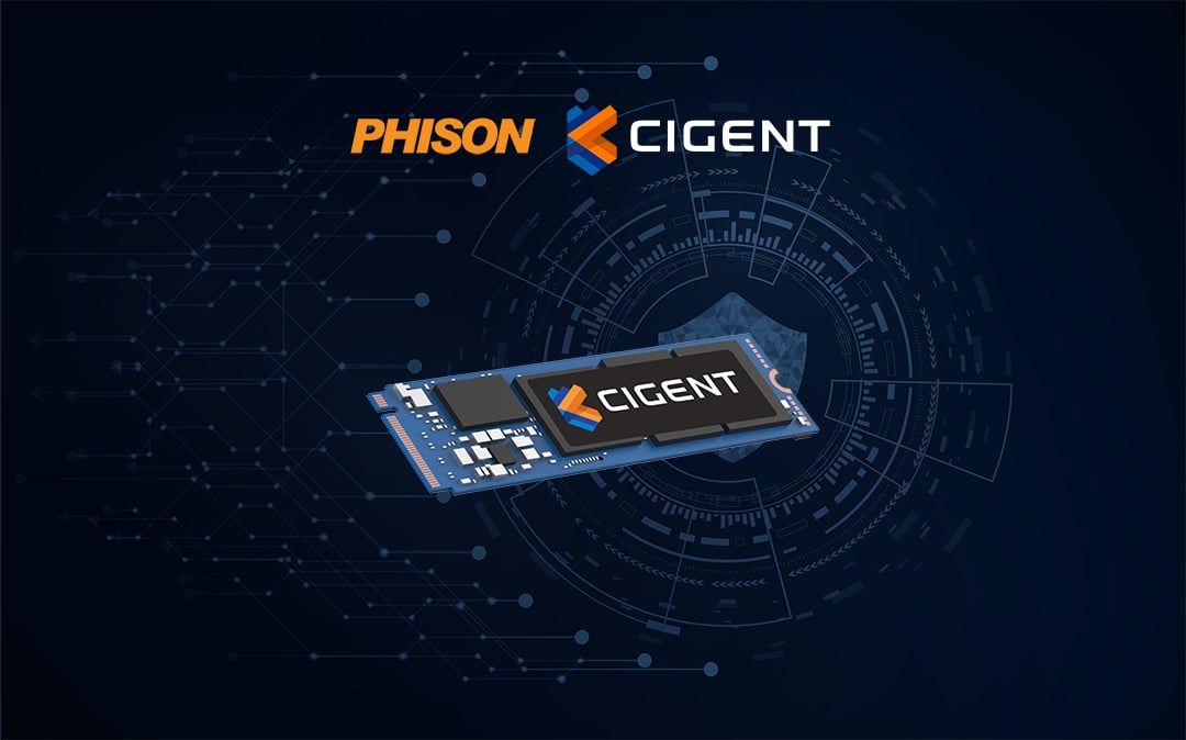 Phison と Cigent がストレージ コントローラーとファームウェアで高度なサイバーセキュリティ保護を提供