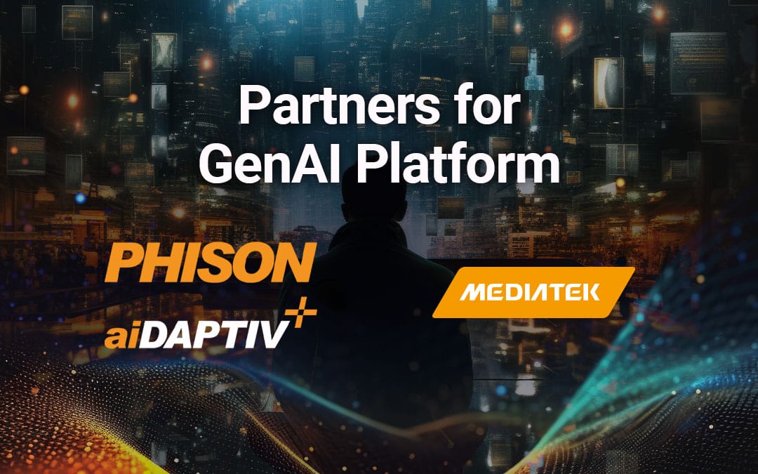 Phison, 생성적 AI 컴퓨팅 및 서비스 추진을 위해 MediaTek과 협력