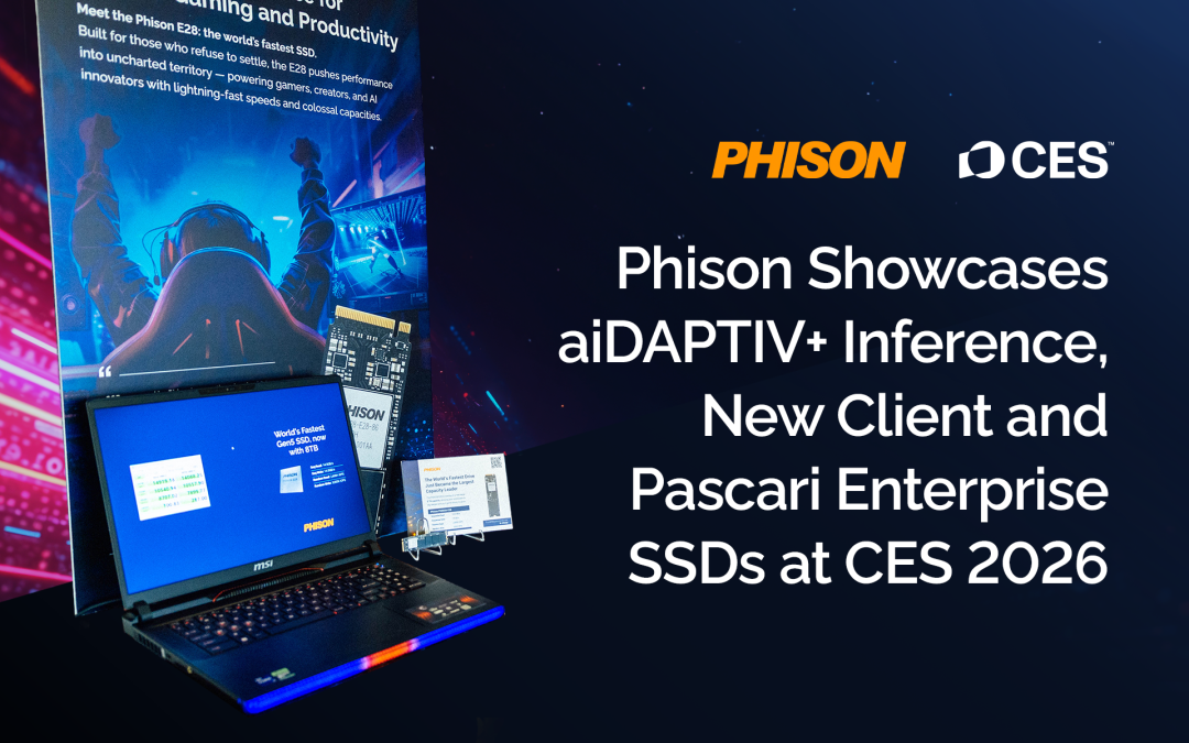 Phison Showcases aiDAPTIV+ Inference, New Client and Pascari Enterprise SSDs at CES 2026