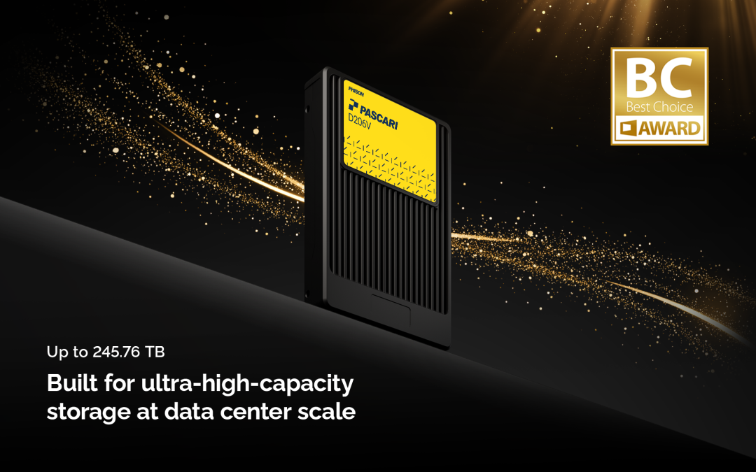Phison’s Pascari Enterprise Storage Honored with COMPUTEX Best Choice Golden Award for Breakthrough 245.76 TB Capacity